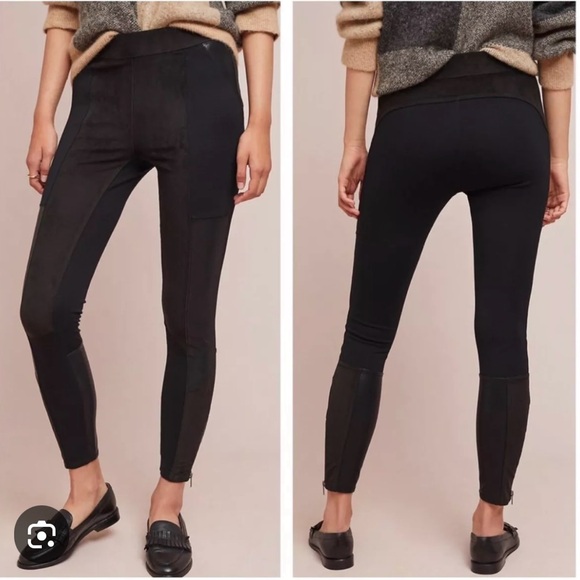 Anthropologie faux suede leggings brown.sz 27. New w/o tags - Picture 1 of 2